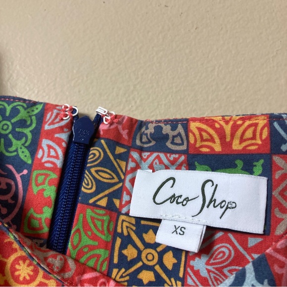 Coco Shop Short-Sleeve Maxi Dress in Navy Checkerboard - Picture 13 of 16